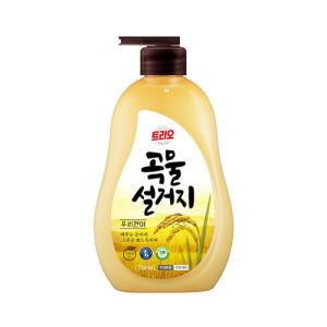 [애경] 트리오곡물설거지주방세제(우리현미) 용기_750ml